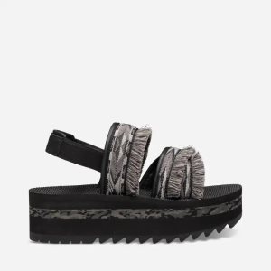 Teva Ceres Damen Plateau Sandalen Schwarz (Österreich)